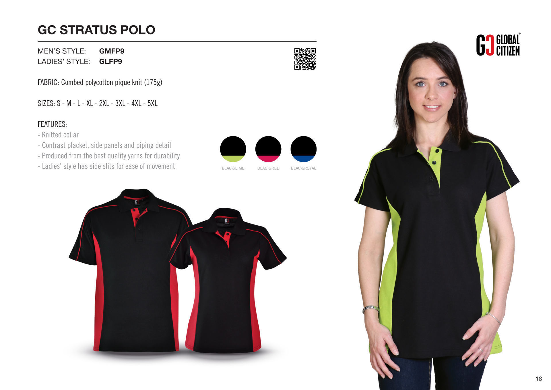 Stratus Polo - Lime - End Of Range