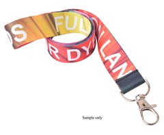 Sample-Lanyard Double Side Sub with LobsterRing