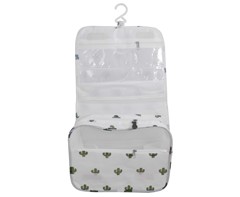 Velcro Hanging Toiletry Bag (Cactus Print)