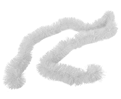 White Tinsel Garland