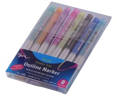 Metallic 8-Piece Outline Marker