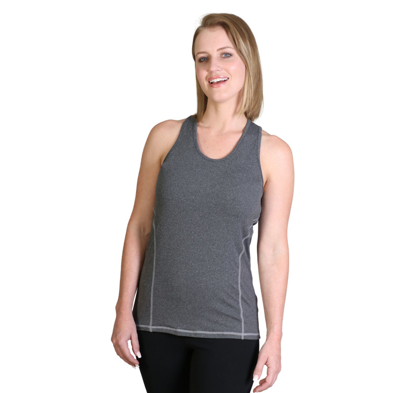 Ladies' Active Top - End Of range - Graphite Melange