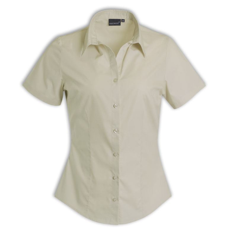 Roselina Blouse Short Sleeve - Stone - While stocks last