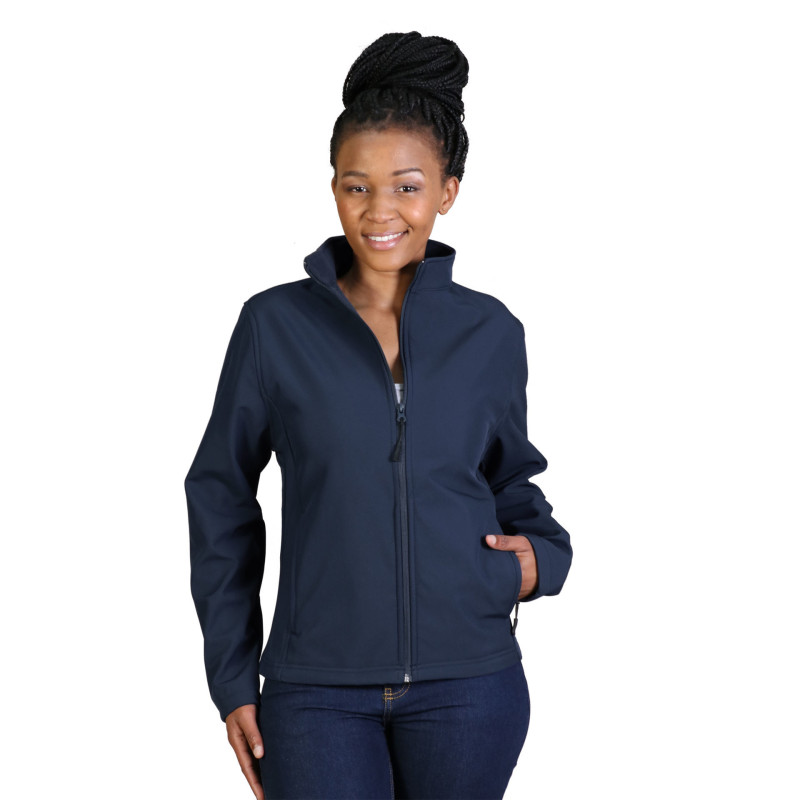 Ladies navy soft deals shell jacket