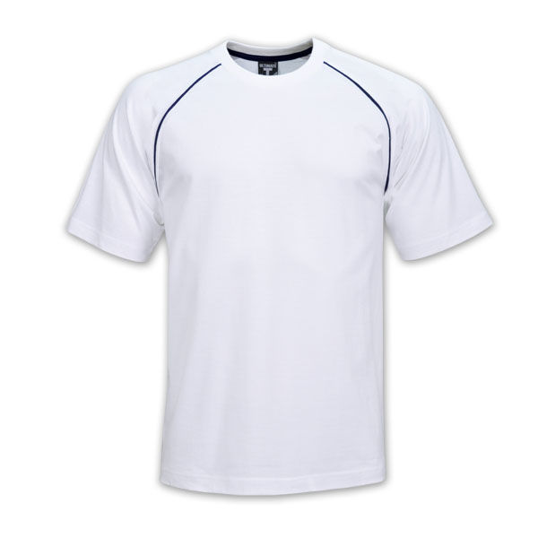 Raglan Trim T-Shirt - White/Navy - While stocks last