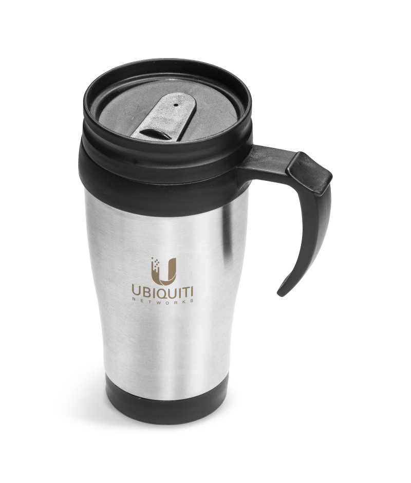 Arabica Stainless Steel & Plastic Double-Wall Mug - 450ml