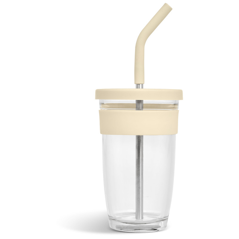 Kooshty Slurp Glass Kup & Straw - 480ML