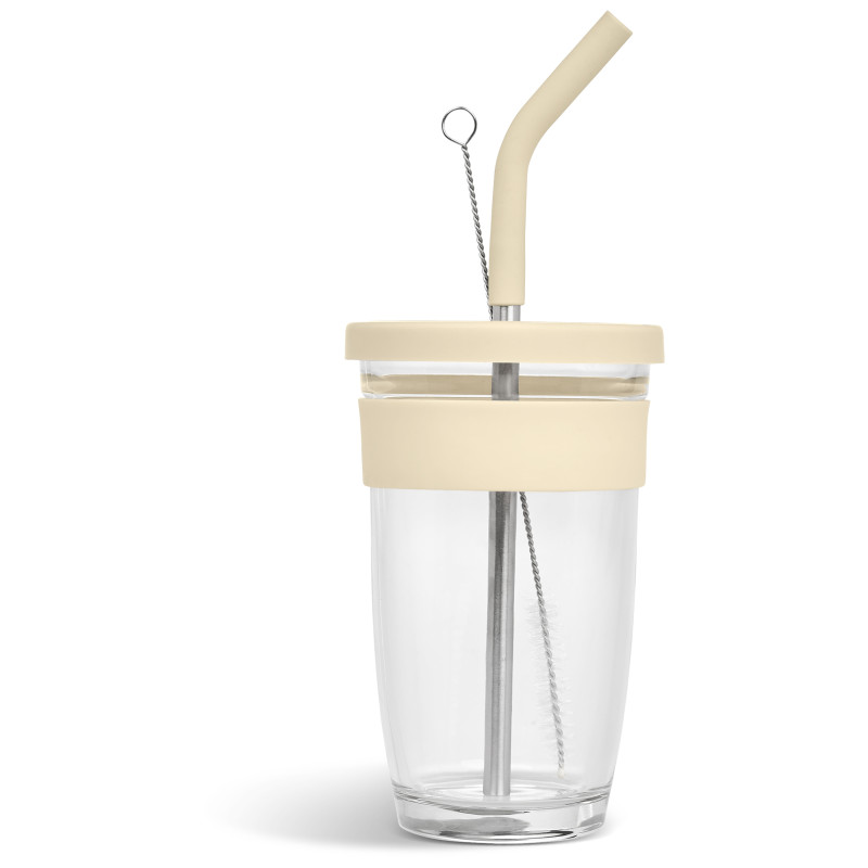 Kooshty Slurp Glass Kup & Straw - 480ML