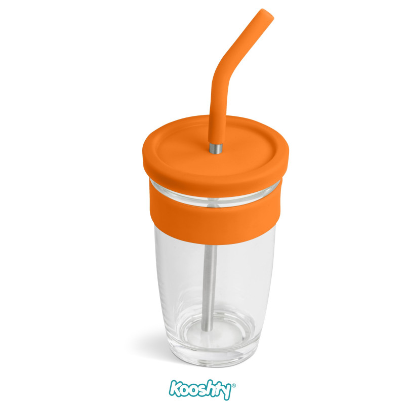 Kooshty Slurp Glass Kup & Straw - 480ML