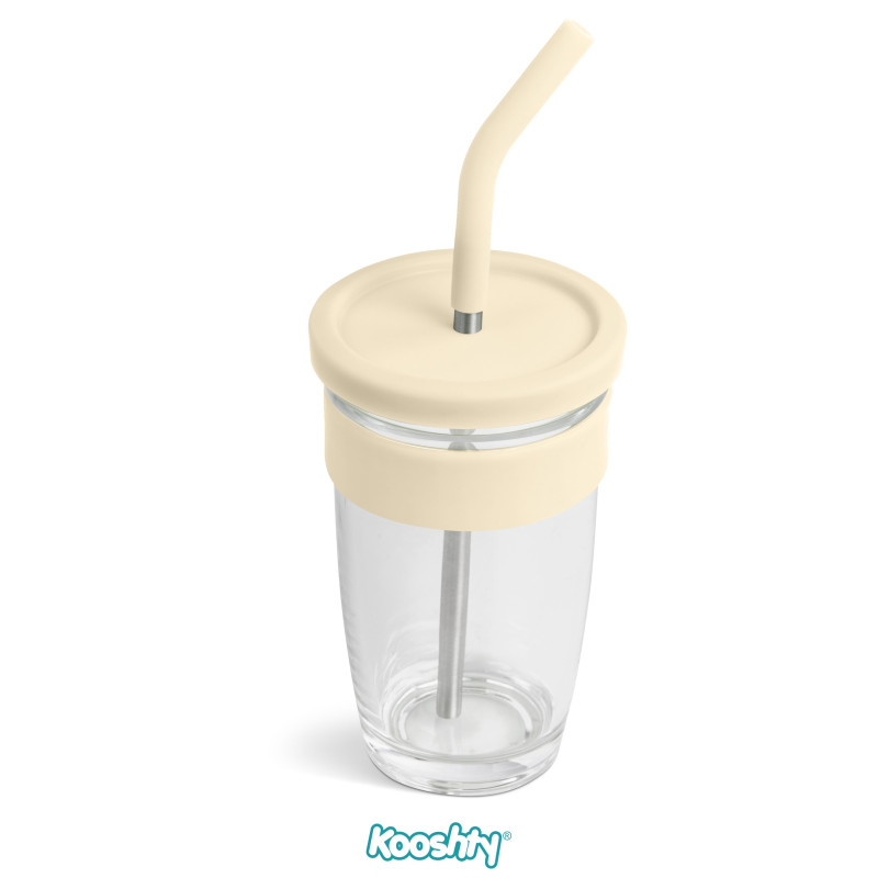 Kooshty Slurp Glass Kup & Straw - 480ML