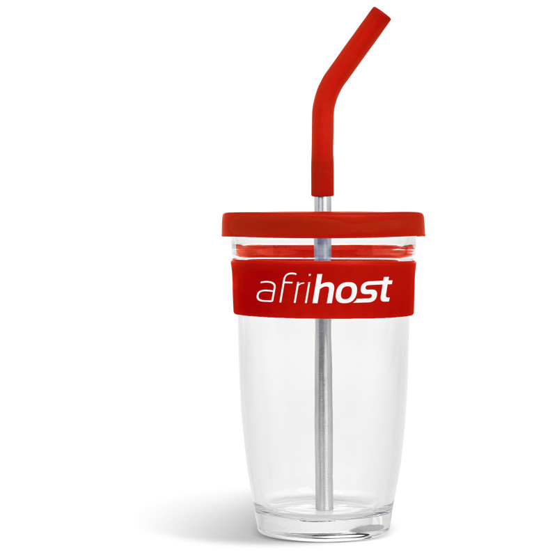 Kooshty Slurp Glass Kup & Straw - 480ML