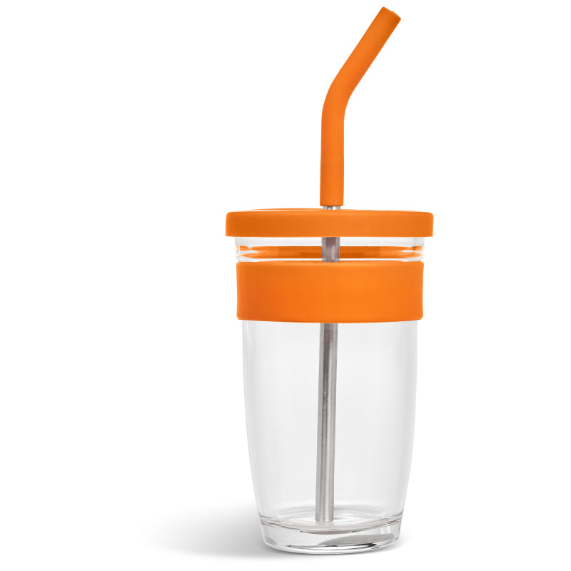 Kooshty Slurp Glass Kup & Straw - 480ML