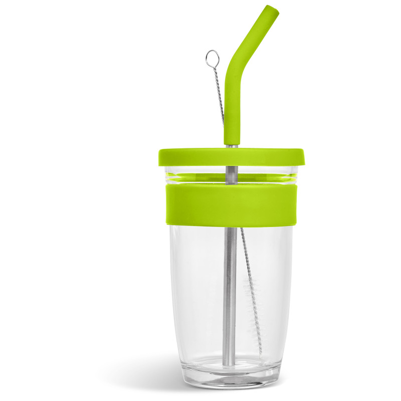 Kooshty Slurp Glass Kup & Straw - 480ML