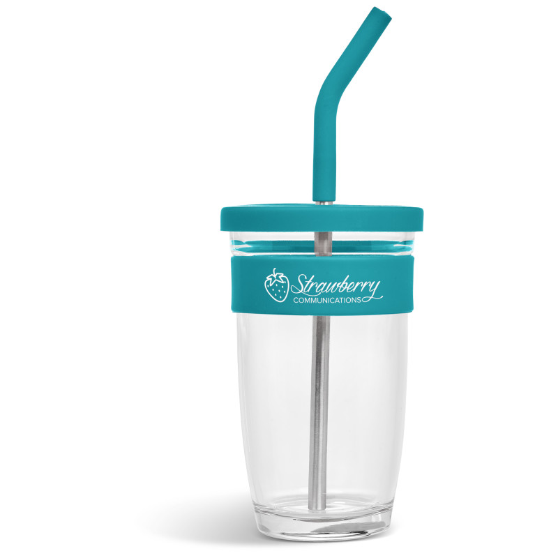 Kooshty Slurp Glass Kup & Straw - 480ML