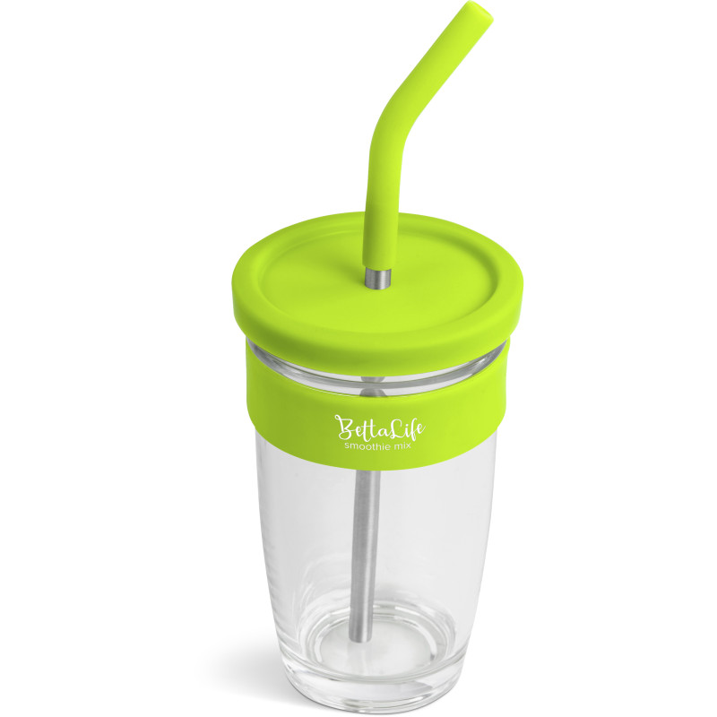 Kooshty Slurp Glass Kup & Straw - 480ML