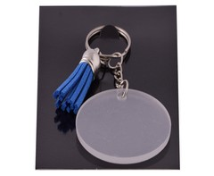 Acrylic Keychain with Tassles