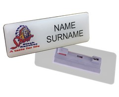Name Badge Pin Clip - STD Size (70mm x 30mm)