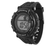 LCD WR 30M Sports Watch