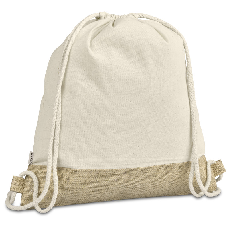 Okiyo Bijin Jute & Cotton Drawstring Bag