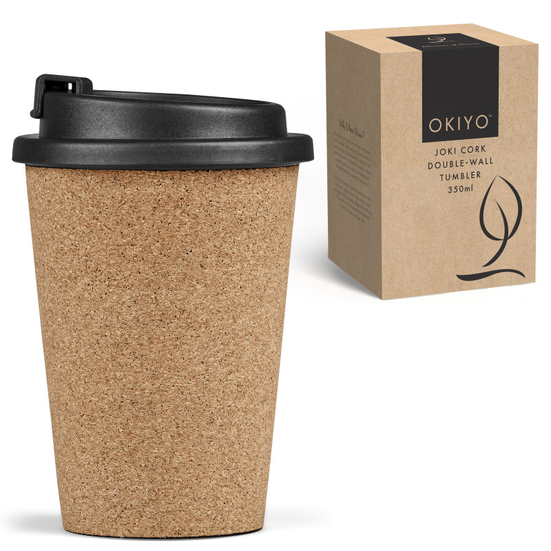 Okiyo Joki Cork Double-Wall Tumbler - 350ml