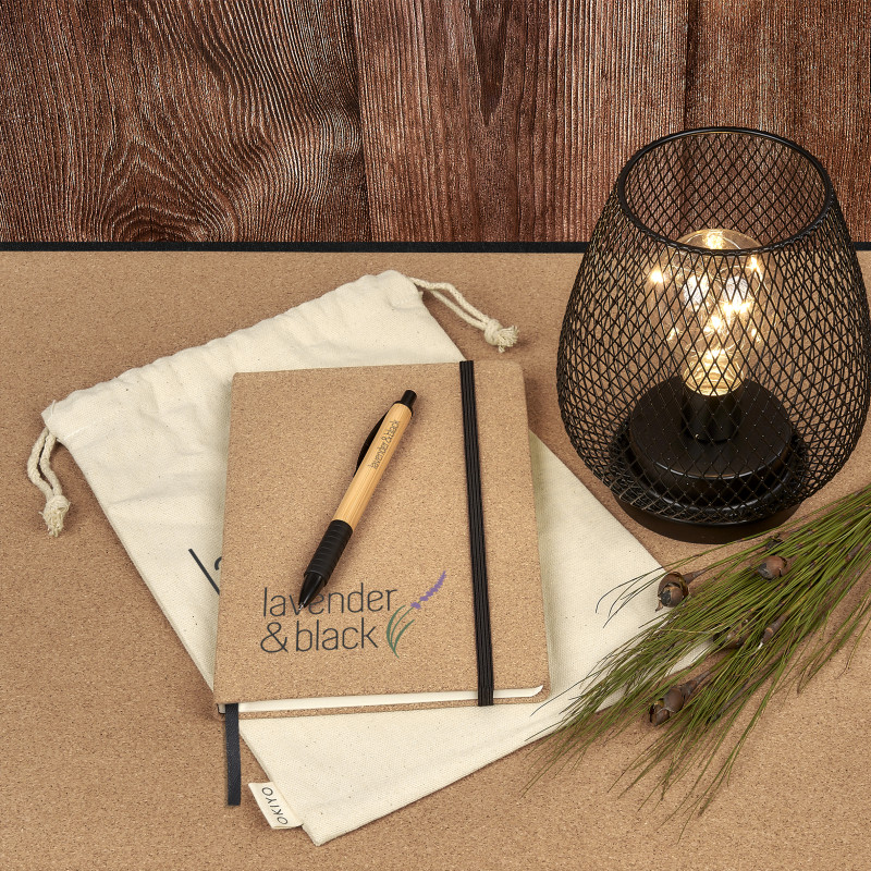 Okiyo Noto Cork & Bamboo Notebook & Pen Set