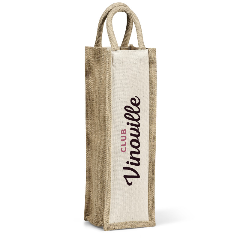 Okiyo Inshu Jute & Cotton Wine Tote