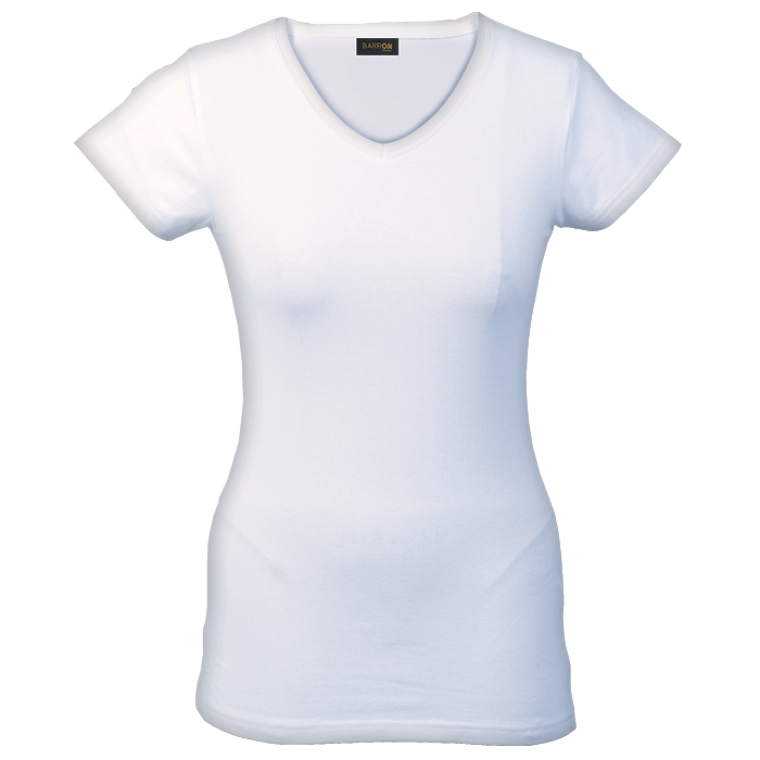 170g Slim Fit V-Neck T-Shirt Ladies
