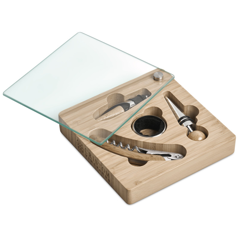 Okiyo Budonoki Bamboo Wine Accessories set