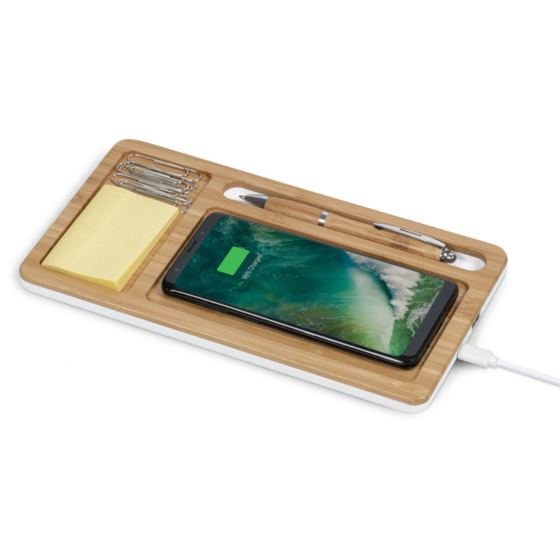 Okiyo Musen Desk Organiser with Wireless Charger