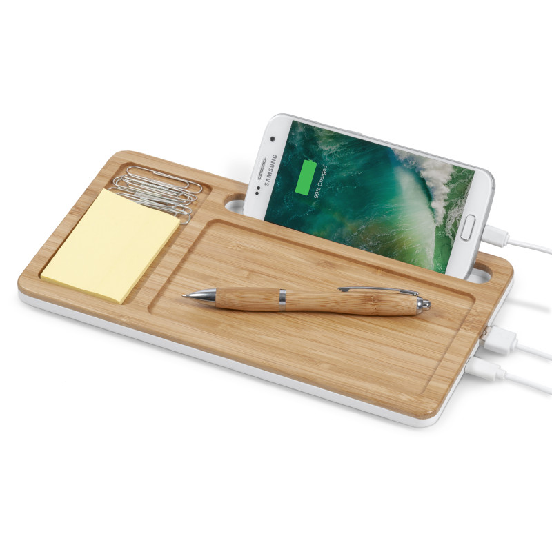 Okiyo Musen Desk Organiser with Wireless Charger