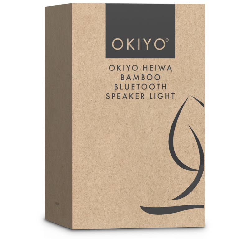 Okiyo Heiwa Bamboo Bluetooth Speaker & Night Light