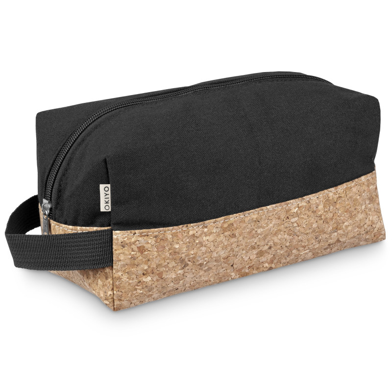 Okiyo Koruku Cork & Cotton Toiletry Bag