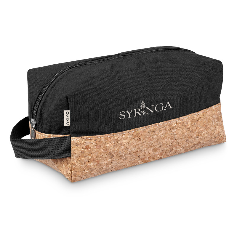 Okiyo Koruku Cork & Cotton Toiletry Bag