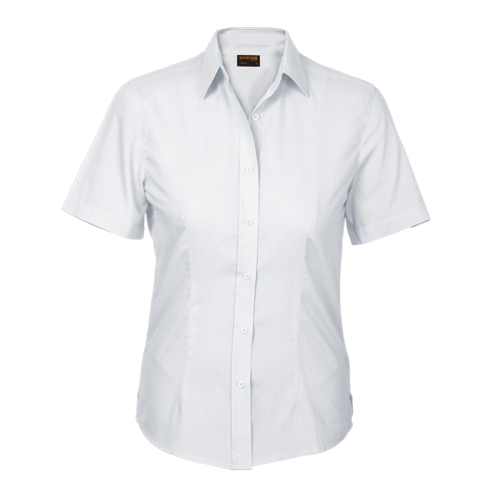 Basic Poly Cotton Blouse Short Sleeve Ladies