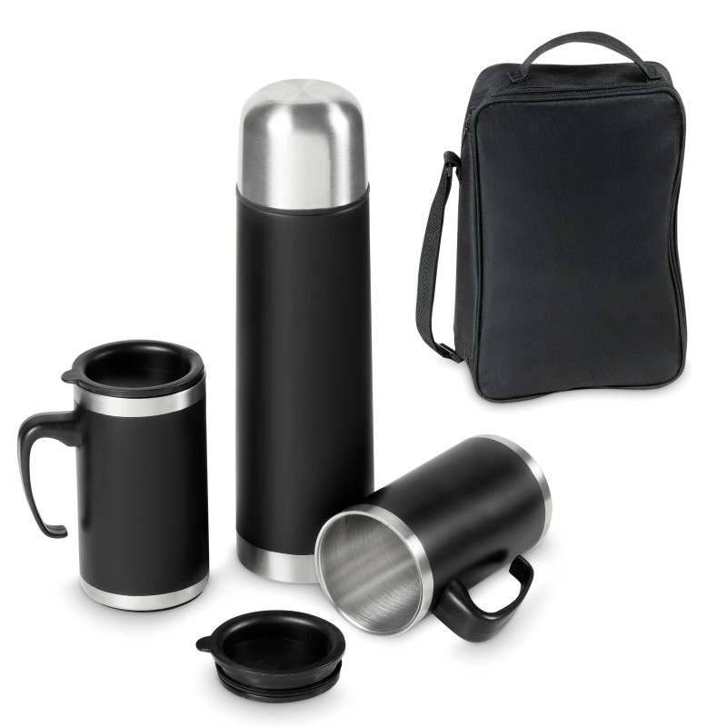 Cardinal Stainless Steel Vacuum Flask & Mug Set