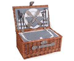 4-Person Wicker Picnic Basket