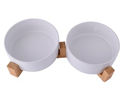 2-Piece Pet Bowl & Stand