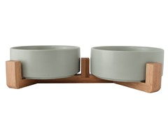 2-Piece Pet Bowl & Stand