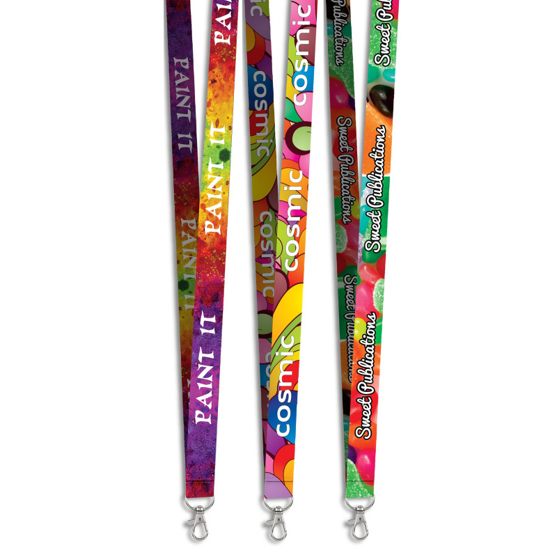 Snap Hook Clip Double-Sided Sublimation Satin Lanyard