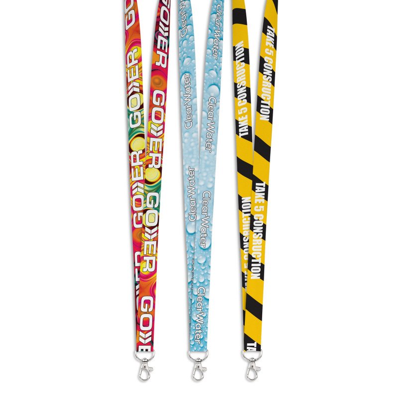 Snap Hook Clip Double-Sided Sublimation Petersham Lanyard