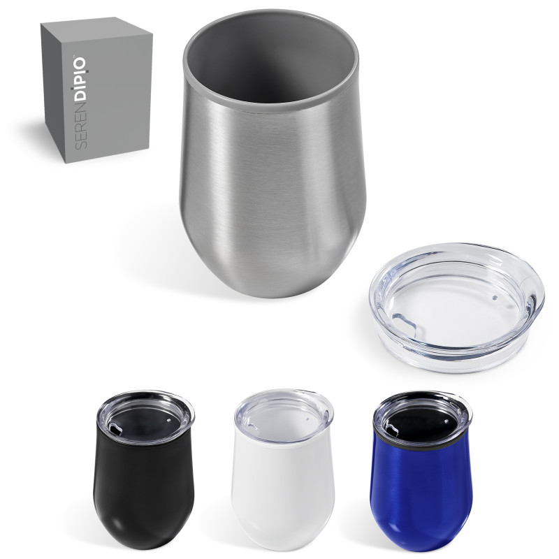 Serendipio Madison Stainless Steel & Plastic Double-Wall Tumbler - 350ml