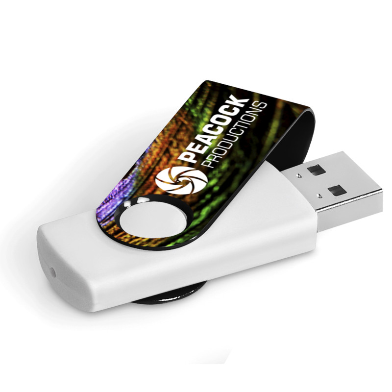 Axis Gyro White Memory Stick - 4GB