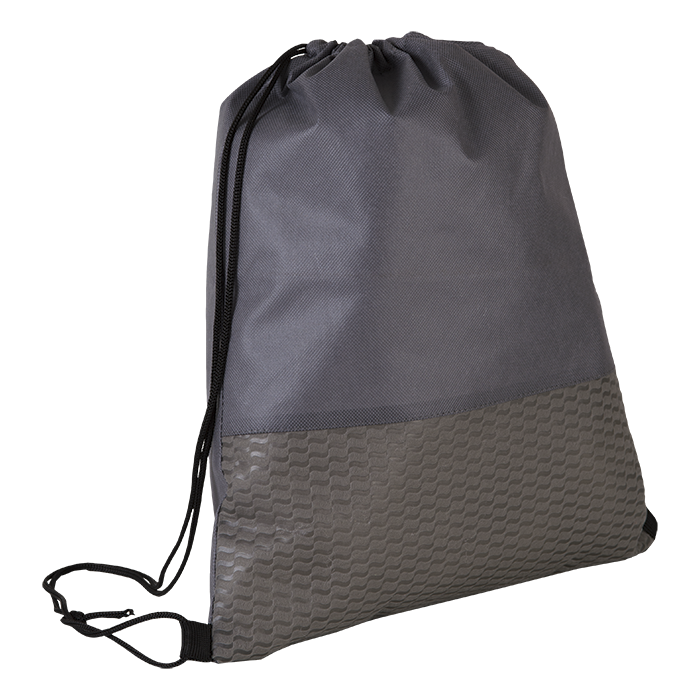 Wave Design Drawstring Bag Non-Woven