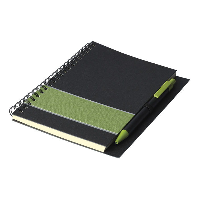 Coloured Stripe Notebook with Pen