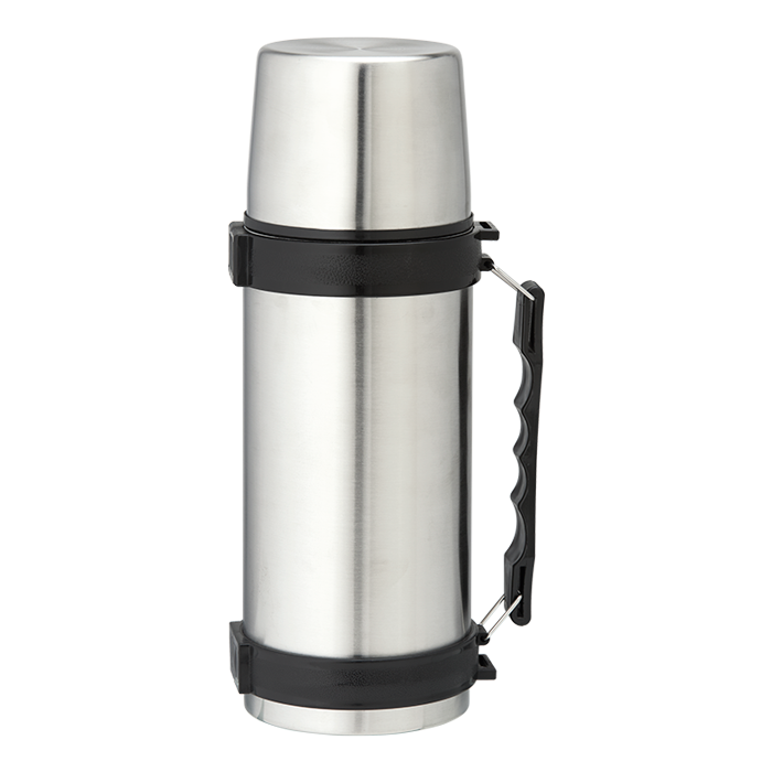 1l Stainless Steel Travel Flask with Carry Handle