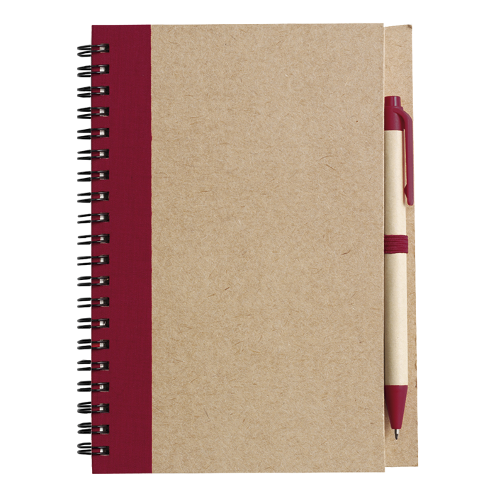 Recycled Spiral Notebook and Pen