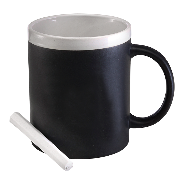 300ml Stoneware Chalk Board Mug