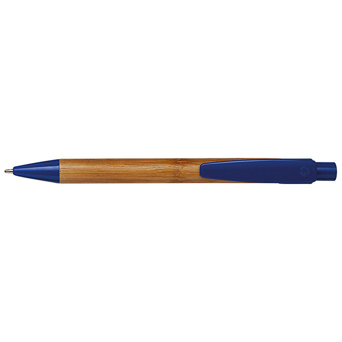 Bamboo Ballpoint Pen with Plastic Trims