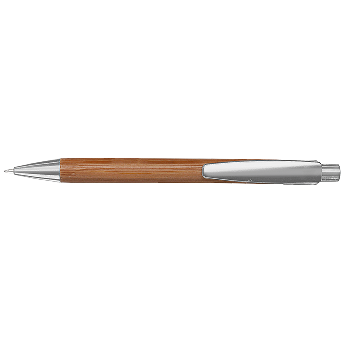 Bamboo Ballpoint Pen with Plastic Trims