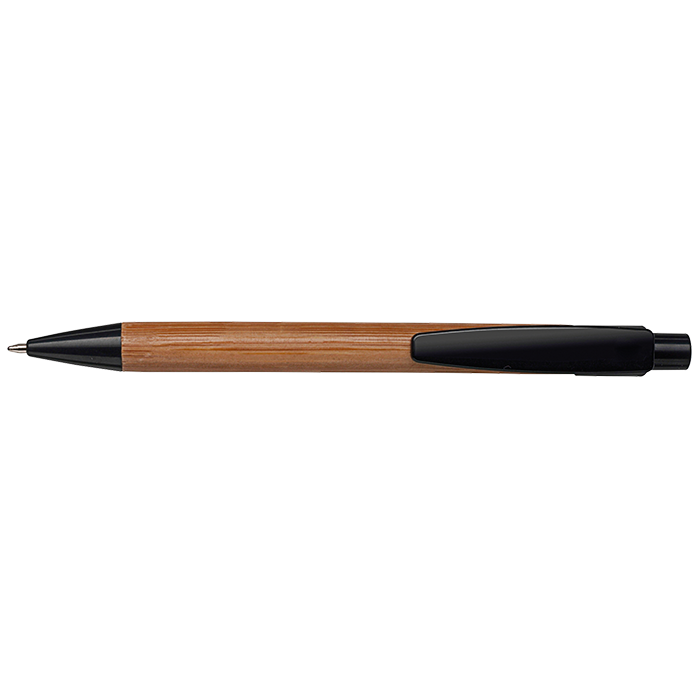 Bamboo Ballpoint Pen with Plastic Trims